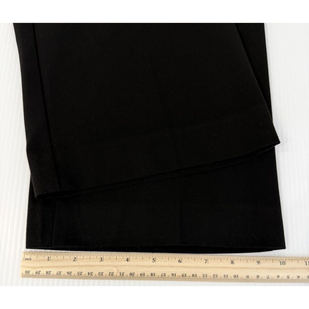 Talbots Heritage Pants Black Stretch Wide Leg Women's Size 14w (Fit 36x31) - Picture 10 of 12